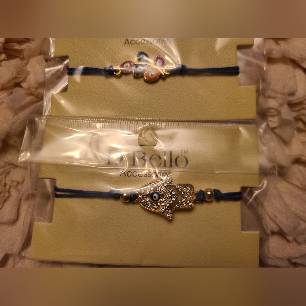 Two brand NWT D'Bello Accessories bracelets - Evil Eye Protection 🧿